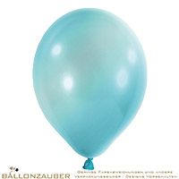 Latexballon Rund Blau Hellblau Farbe 073 Metallic 30cm = 12inch Umf. 95cm