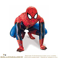 Folienballon Airwalker hockend Marvel Spiderman bunt 91cm = 36inch