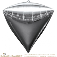 Folienballon Diamondz Silber Metallic 38cm = 15inch