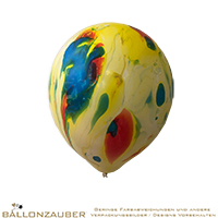 25 Latexballons Rund Superagate bunt marmorisiert 30cm Umf. 95cm