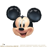 Folienballon Kopf Mickey Maus bunt metallic 63cm = 25inch