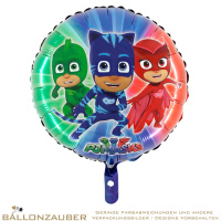 Folienballon Rund PJ Masks bunt 45cm = 18inch Ballon Luftballon