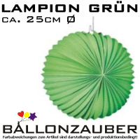 1 Lampion Laterne Rund grün Raumdekoration zum Aufhängen Halloween