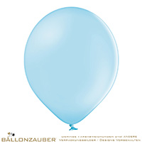 Latexballon Rund Blau Hellblau Farbe 003 Standard/Pastell 30cm = 11inch Umf. 95cm