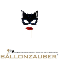 Foto Requisiten Photoprops Catwomen Maske mit Lippen Show Kostüm