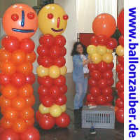 Ballonfigur 170 cm Hhe, ideal f. Messen, Parties