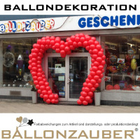 Ballonportal Herz in div. Farben Ballon