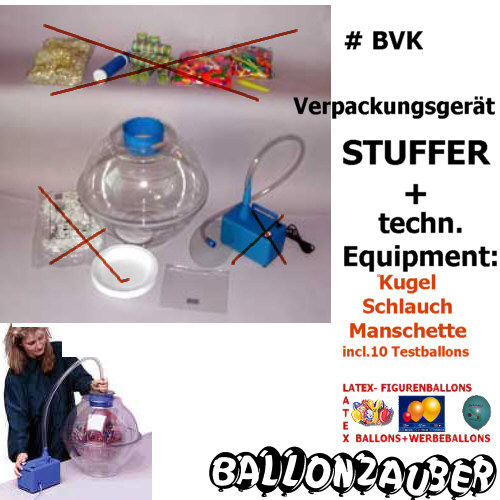 Stuffer-Kugel Ballonverpackungs-Kugel Zug-Technik