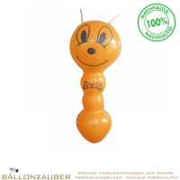Latexballon Figurenballon Biene Maja gelb Länge 80cm 31inch Ballon Luftballon