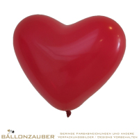 Latexballon Herz Premium extra stark Rot 30cm = 11inch Umf. 80cm