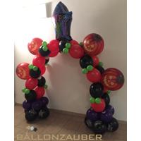 Ballonskulptur Portal Halloween zur Dekoration fertig modelliert ca 230cm x 260cm