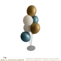 Tischsule Bouquetstnder Bausatz f. 1 Sule 7 Stbe inkl. Cup transparent Ballonstrau selbstgestalten