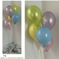 Osterstrauß 5 Latexballons bunt, m. Gewicht