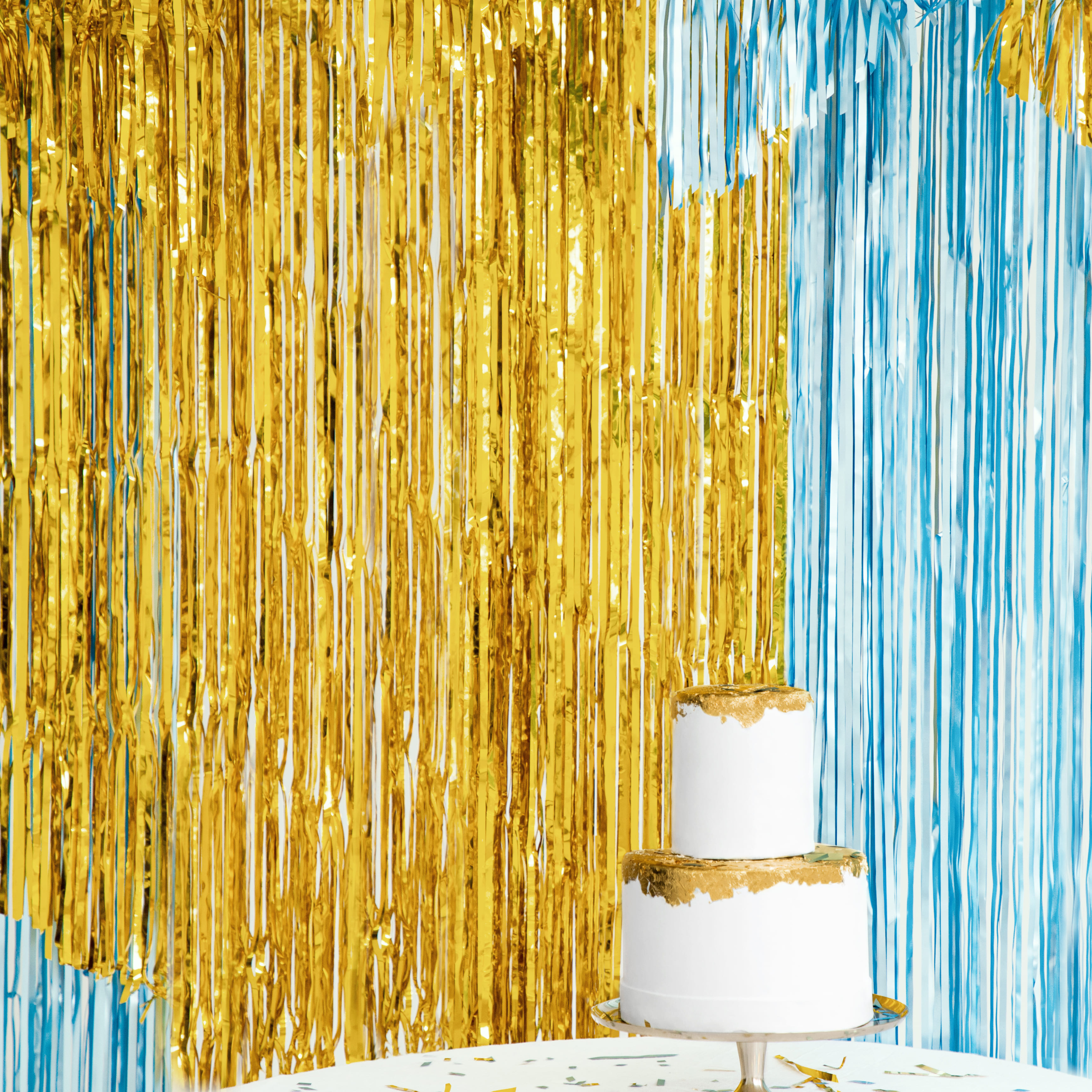 Glittervorhang - Gold - 90cm x 250cm 