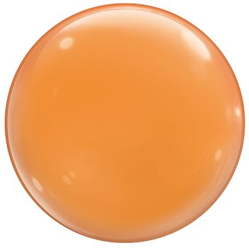 Folienballon - Solid Orange Deko Bubble - 38cm 