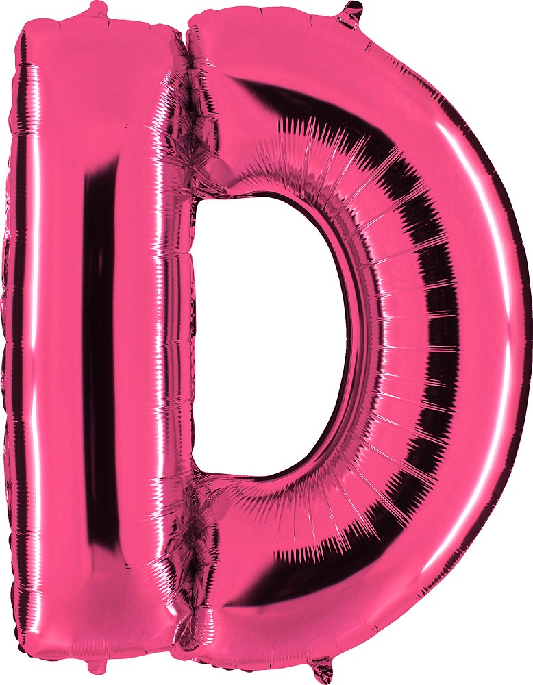 Folienballon - Buchstabe D - Pink