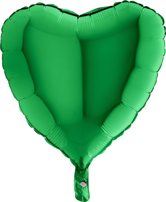 Folienballon - Herz - Grün - 45cm