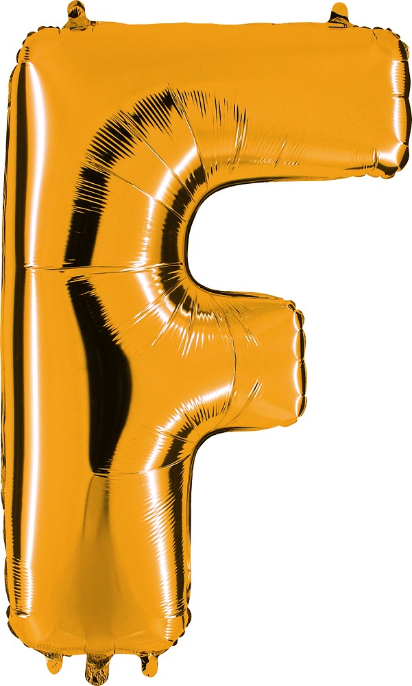 Folienballon - Buchstabe F - Gold 