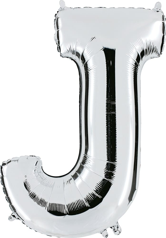 Folienballon - Buchstabe J - Silber