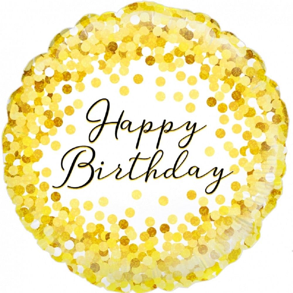 Folienballon - Happy Birthday - 45cm 