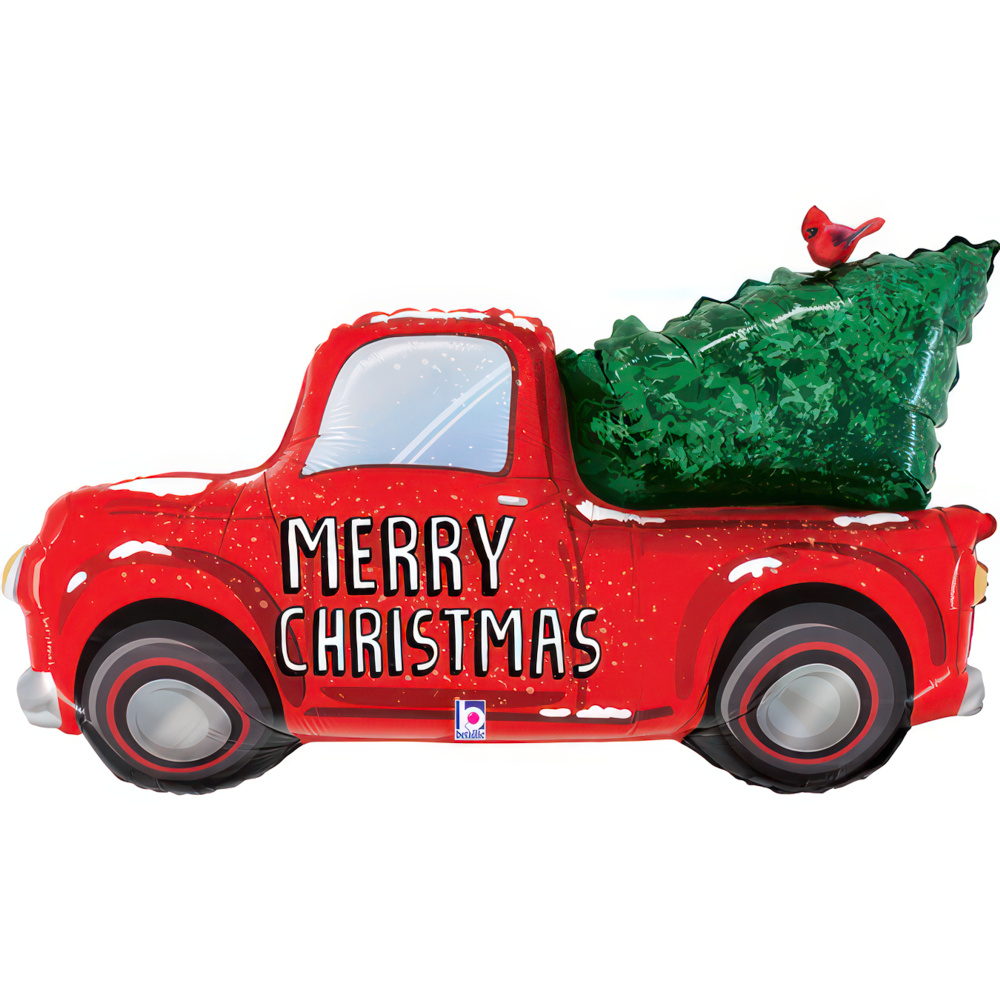 Folienballon - Christmas Truck - 97cm