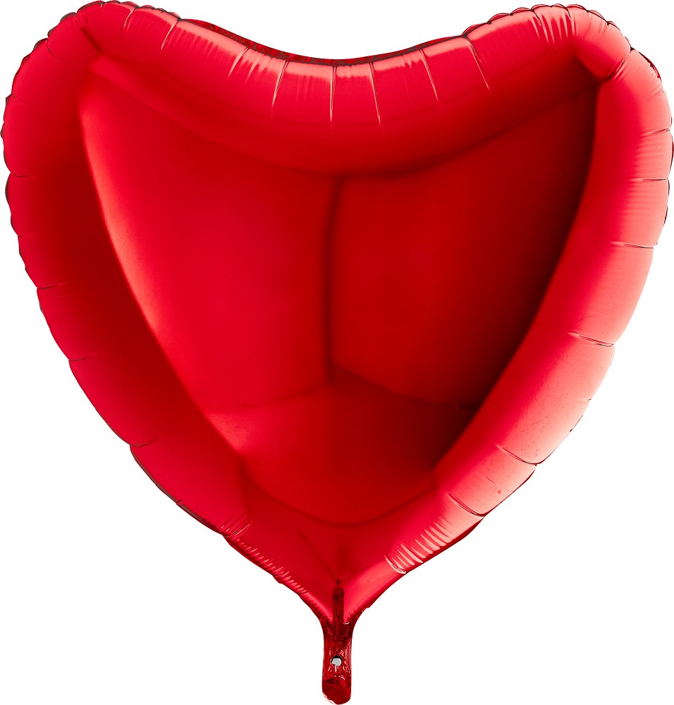 Folienballon - Herz - Rot - 90cm 