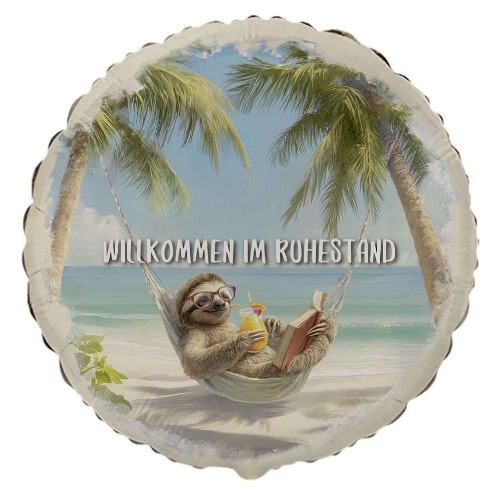Folienballon - Willkommen im Ruhestand - 45cm