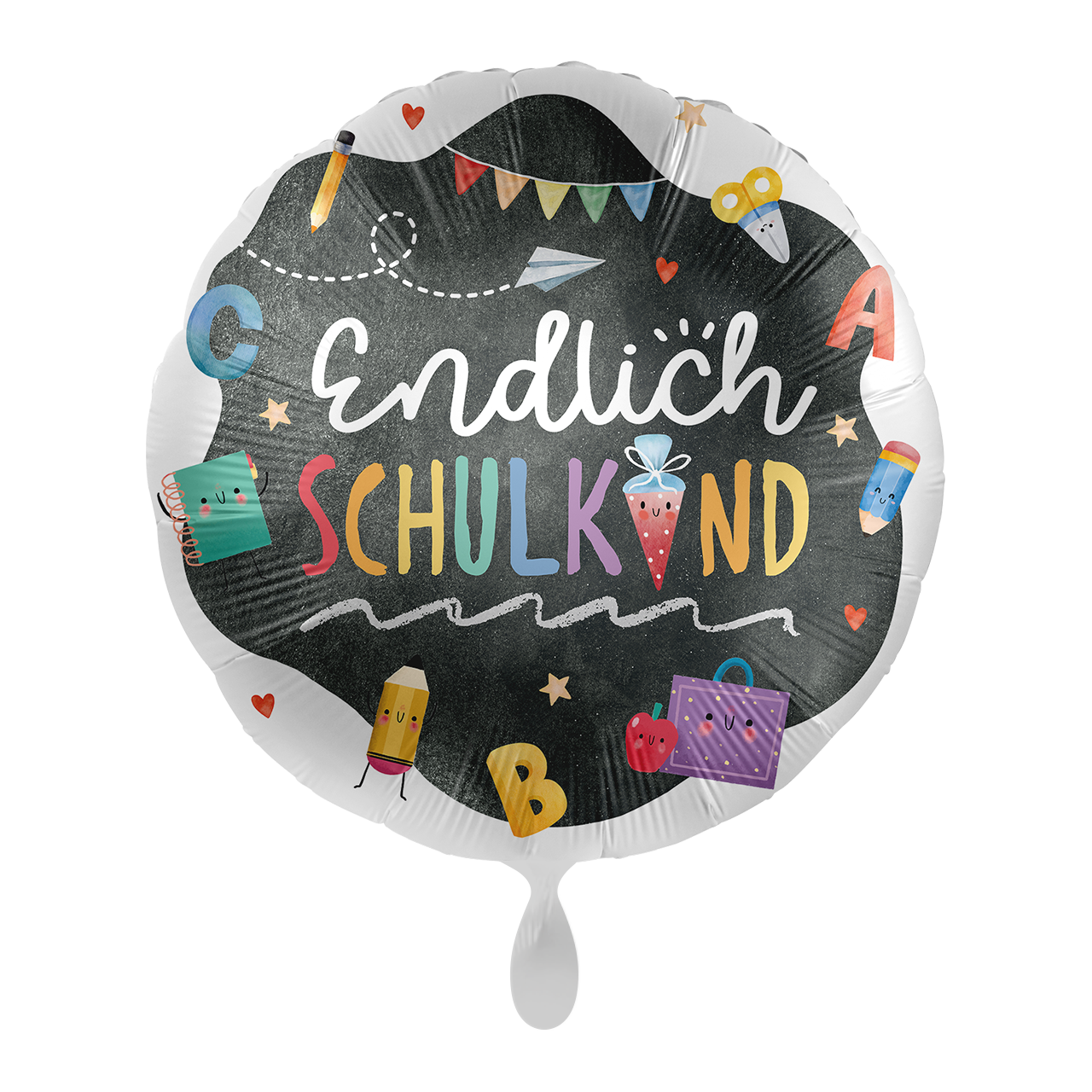 Folienballon - Endlich Schulkind - 45cm Schule Einschulung Klassenzimmer School Lehramt