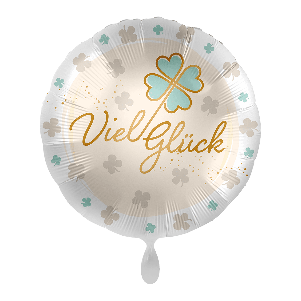 Folienballon - Viel Glück Kleeblatt - 45cm   