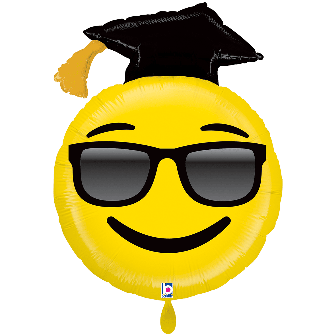 Folienballon - Emoji Doktorhut - 96cm