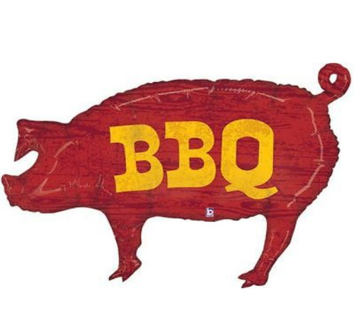 Folienballon - BBQ Schwein - 80cm