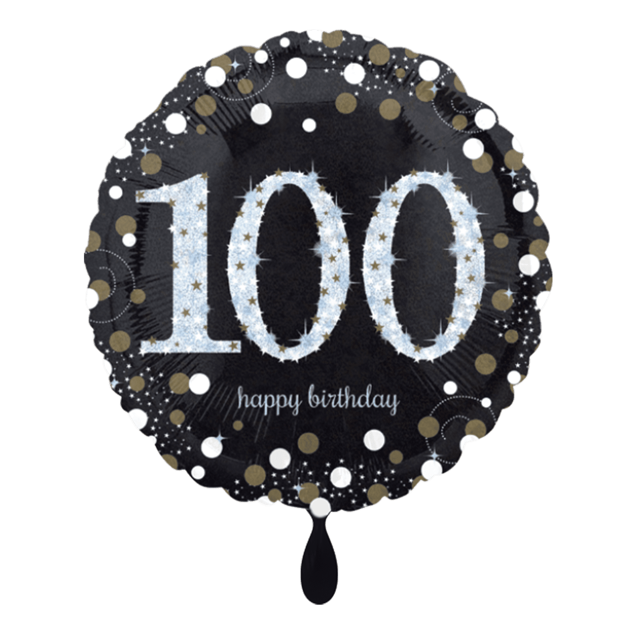 Folienballon - Sparkling Birthday 100 - 45cm