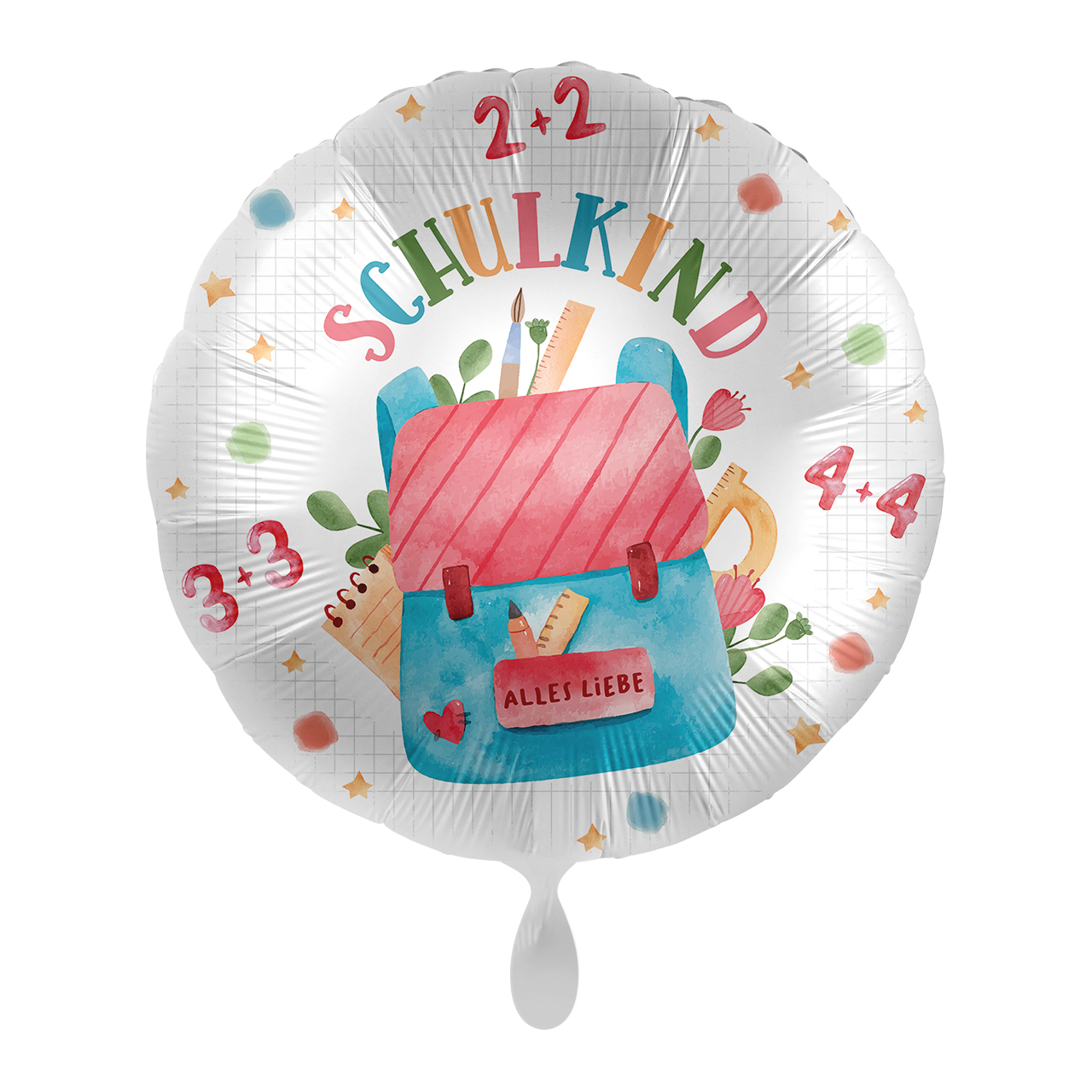  Folienballon - First Day Fun - 45cm Einschulung School Schulstart Lehramt Schulkind