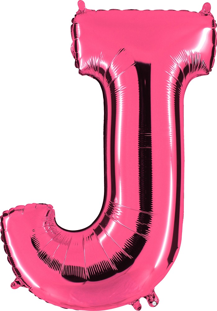 Folienballon - Buchstabe J - Pink