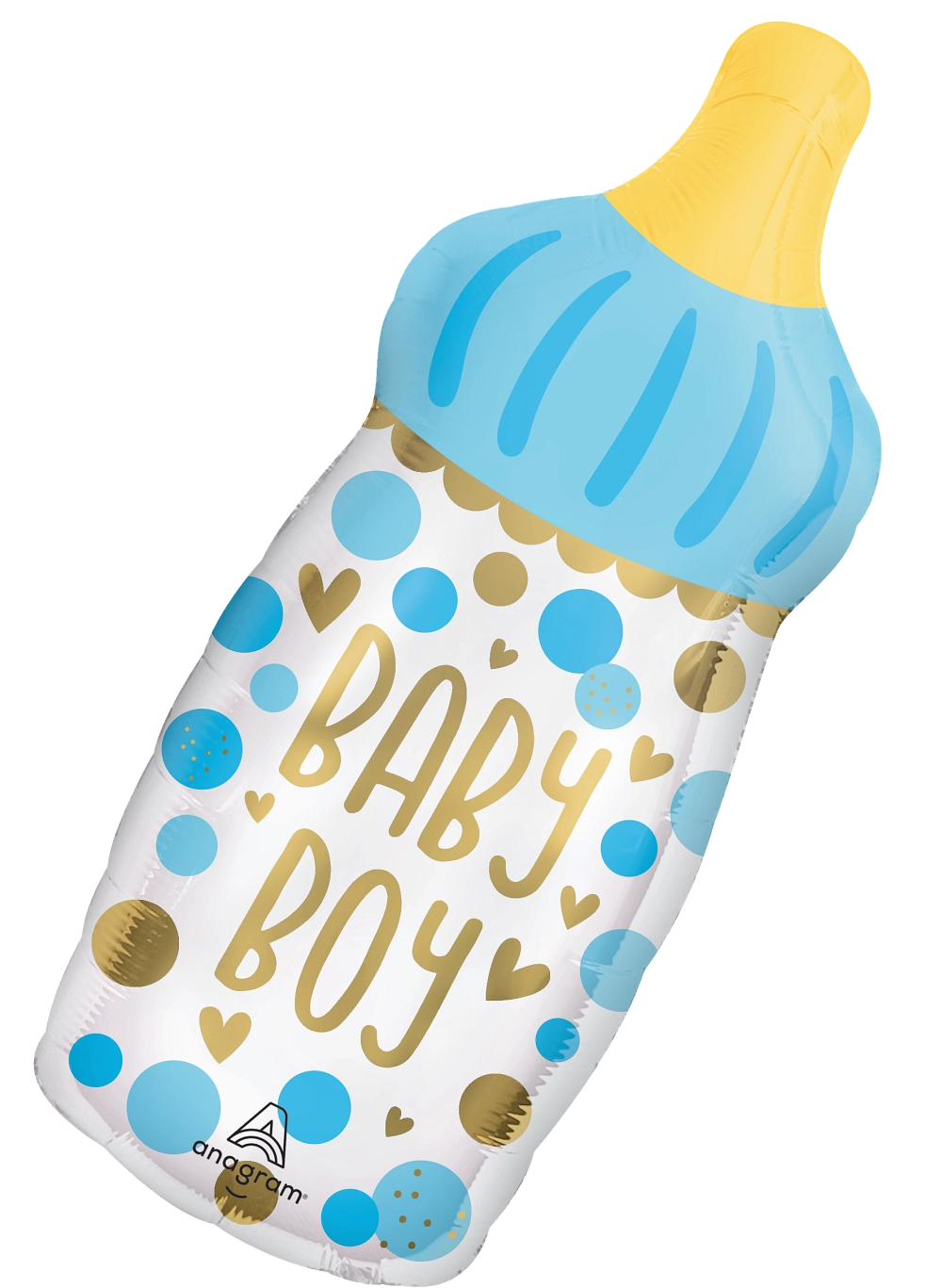 Folienballon - Babyflasche Boy - 51cm
