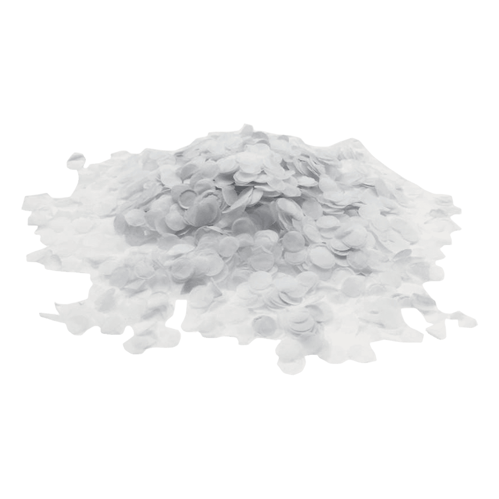 Konfetti - Papier - Weiß - 1 kg