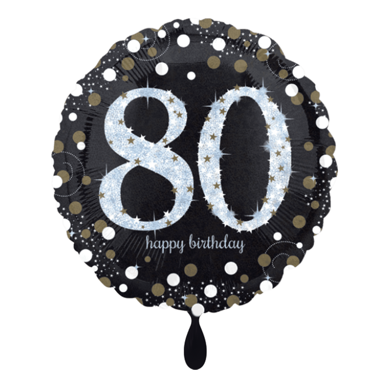 Folienballon - Sparkling Birthday 80 - 45cm