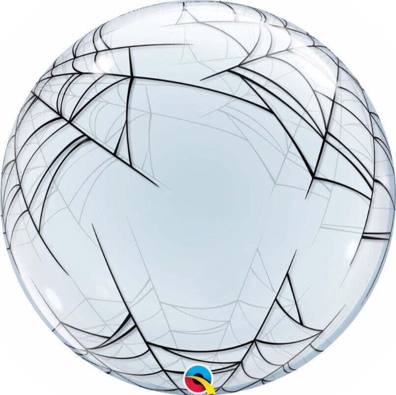 Folienballon - Spider's Web Deko Bubble - 61cm