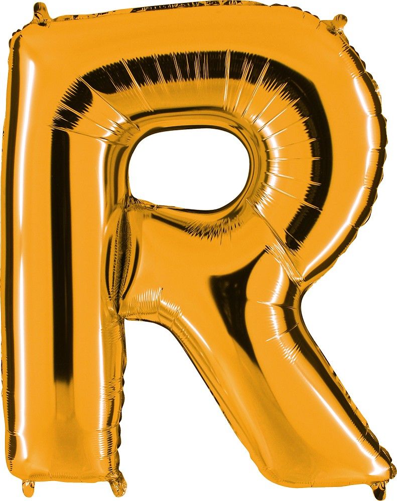 Folienballon - Buchstabe R - Gold