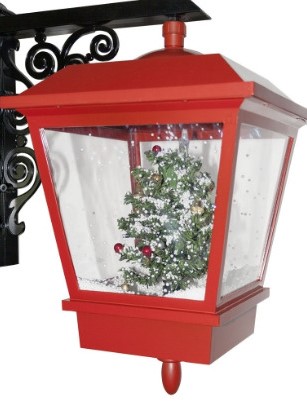 Christmas Paradise Schneiende LED Wandlaterne 45 cm, Weihnachtslaterne, Motiv Weihnachtsbaum