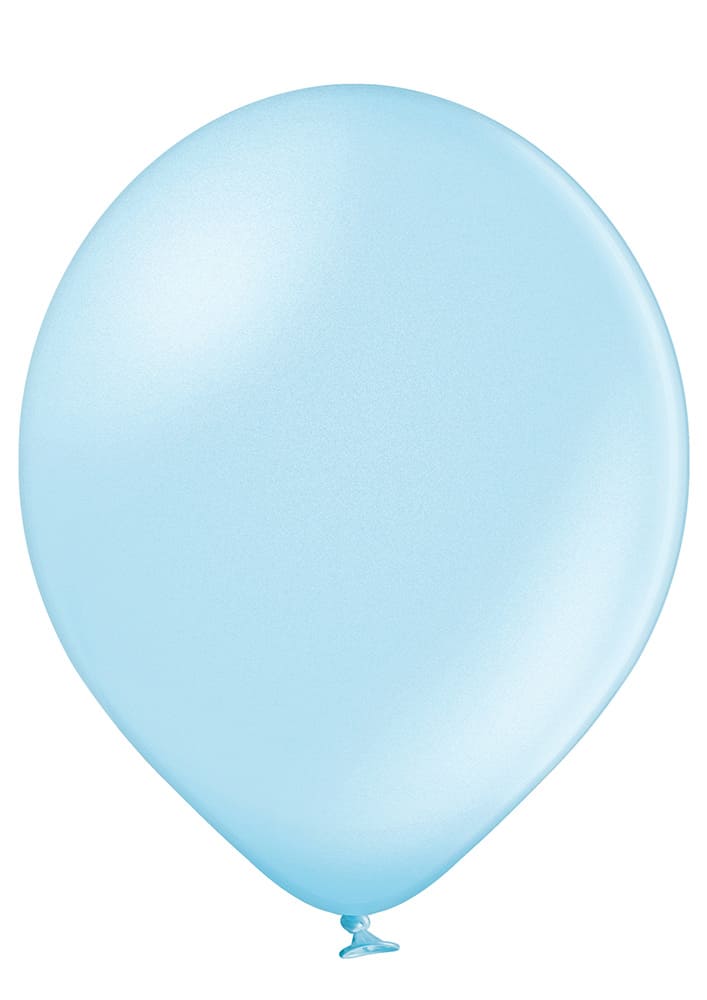 Latexballon - Hellblau Metallic - 30cm