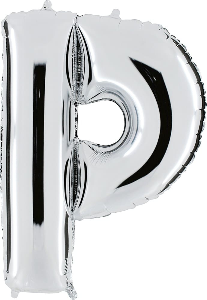 Folienballon - Buchstabe P - Silber