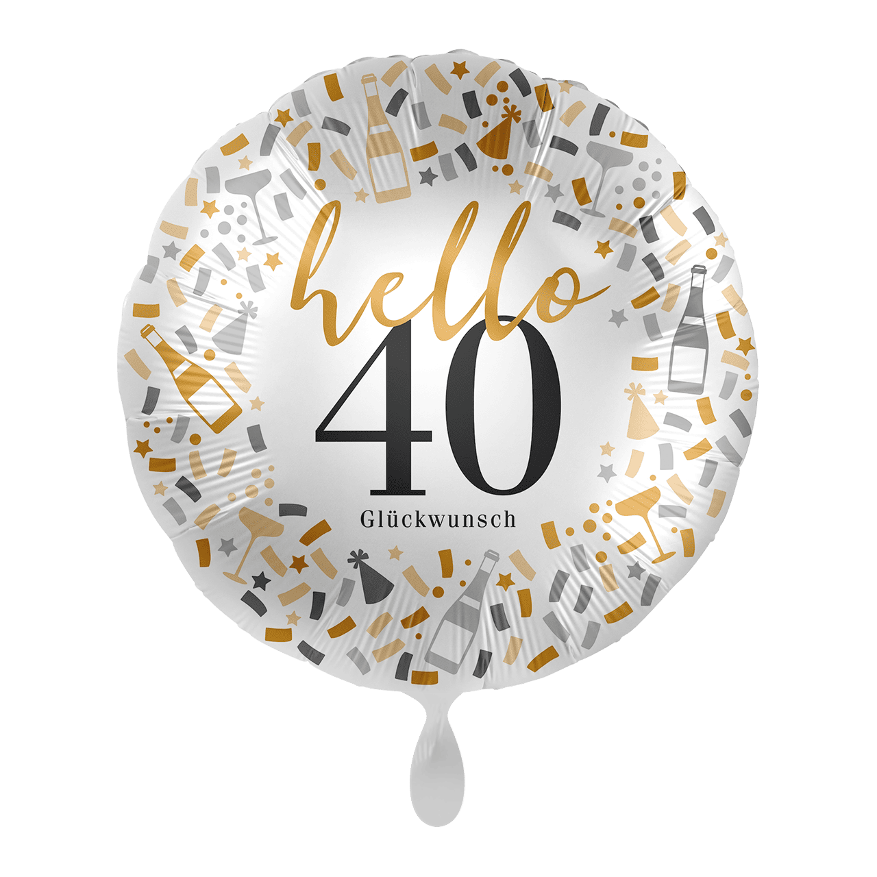 Folienballon - hello 40 - 45cm